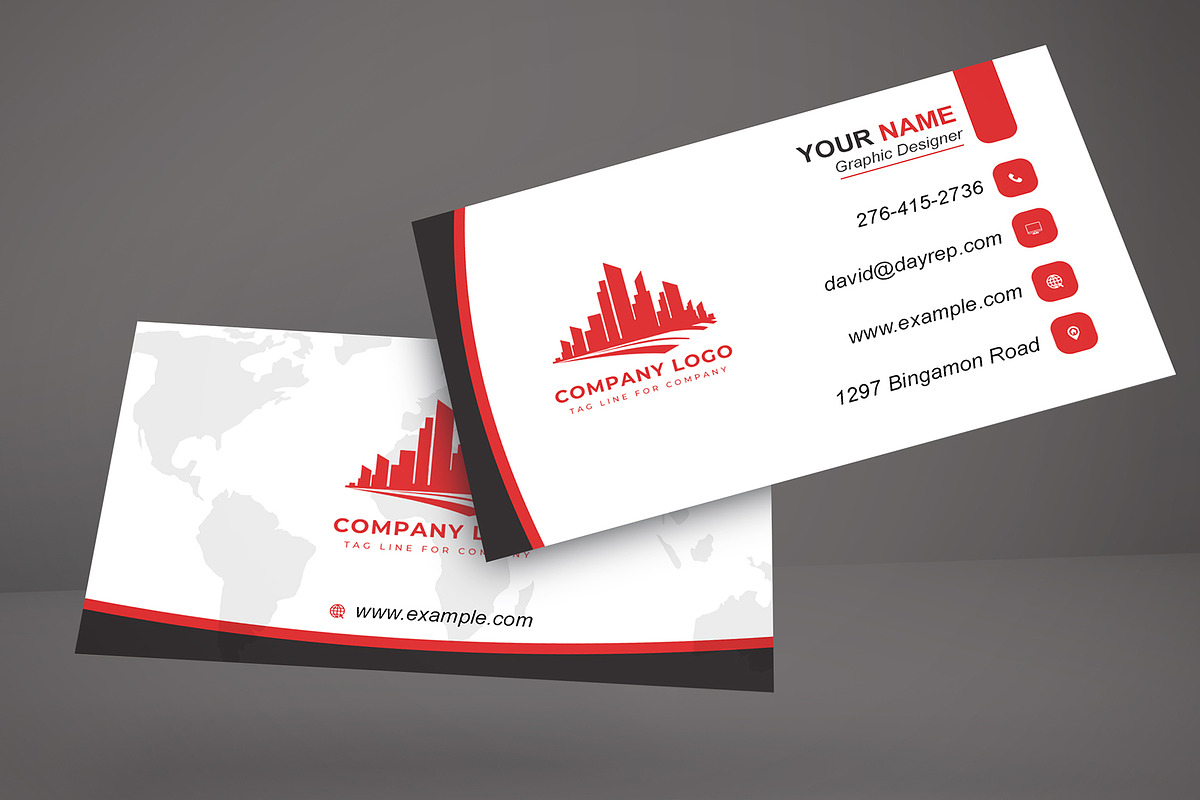 Editable Minimal Business Card preview 3