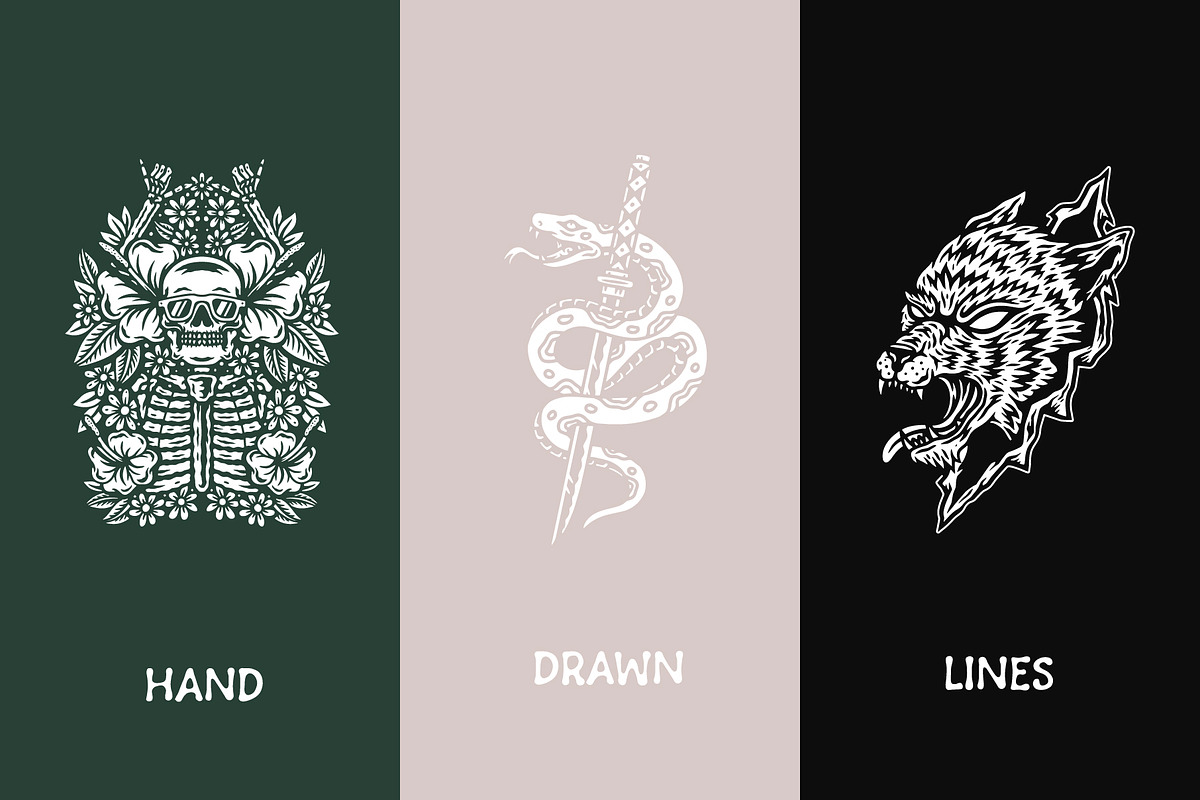 Ethos | Flash Art Vector Bundle, an Illustration by Beveled Design Co. (Photo 3 of 13)