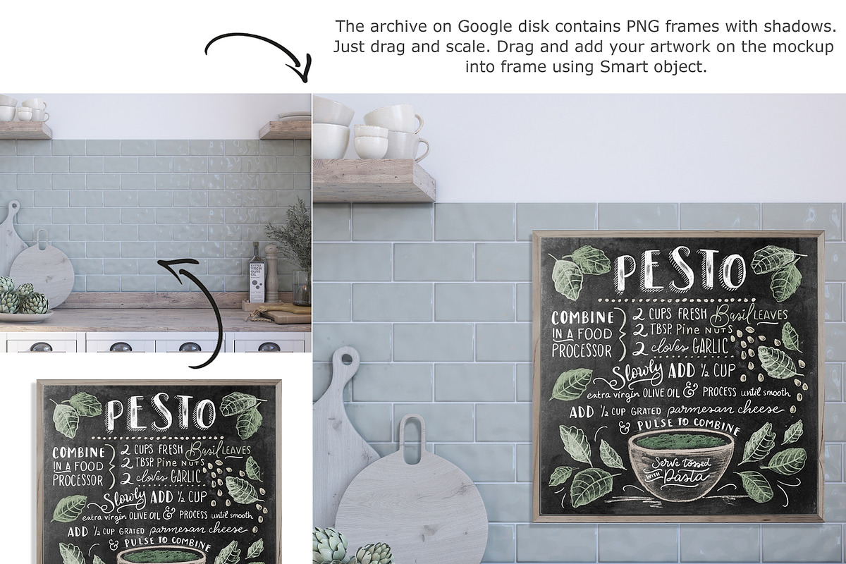 Interior Mockup, Italian Kitchen, a Product Mockup by Designed By Gorovaya (Photo 8 of 8)