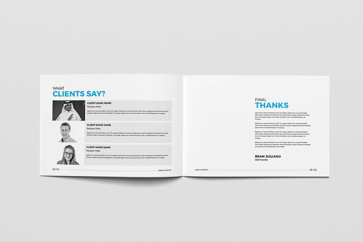 A5 Annual Report Brochure, a Brochure Template by New Lines (Photo 12 of 13)