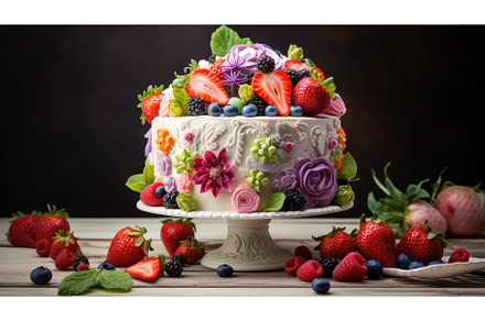 dessert buttercream cake food ai, a Background Photo by pikepicture