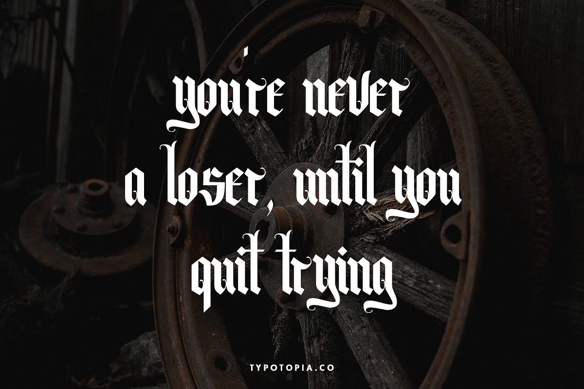 Volantis - Blackletter Fonts, a Blackletter Font by edukka (Photo 3 of 9)