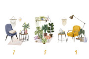 Cozy hygge home interior, a Decorative Illustration by the_myro (Thumbnail 5 of 13)