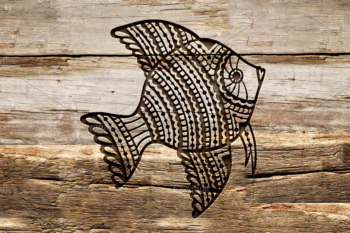 Zentangle Fish, an Animal Illustration by AV Design (Photo 6 of 6)