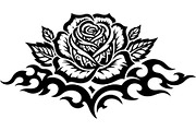 Flaming Rose Floral Ornament Vector, a Decorative Illustration by Designer_Momina (Thumbnail 4 of 21)