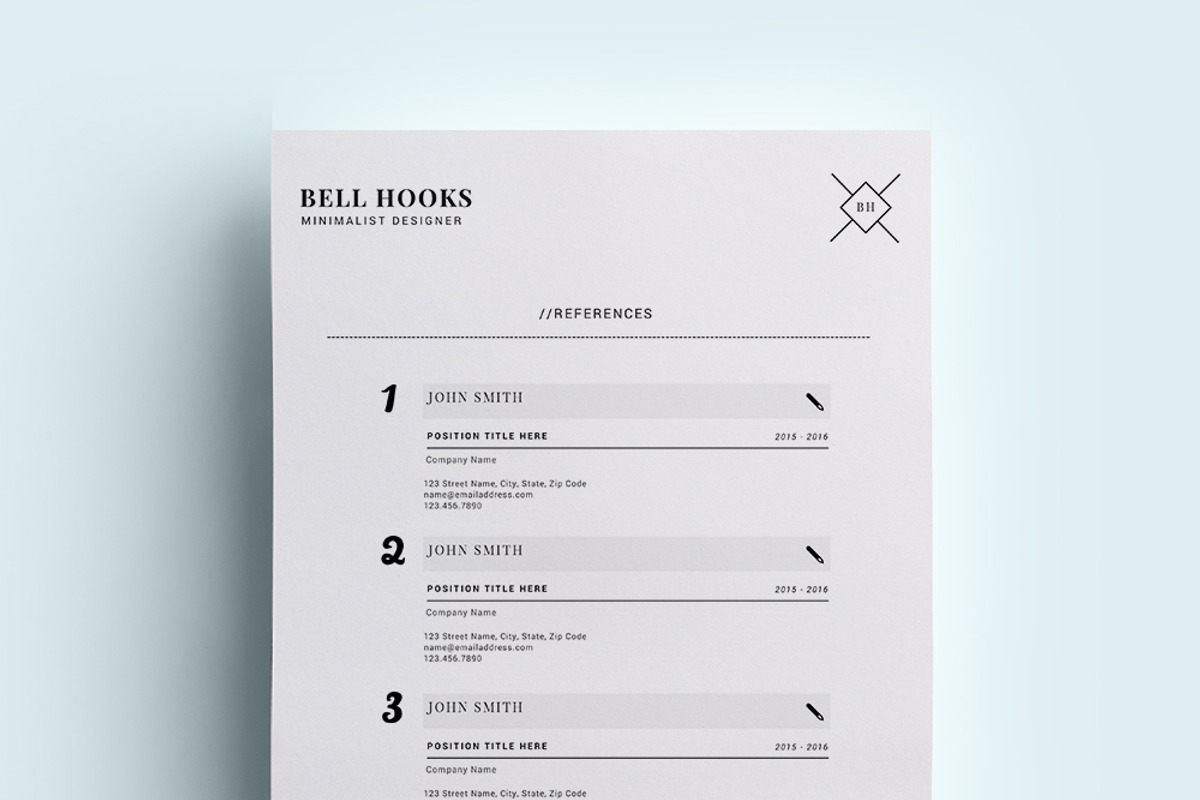 Minimal Designer Resume Template /CV, a Resume Template by Resume21 (Photo 3 of 5)