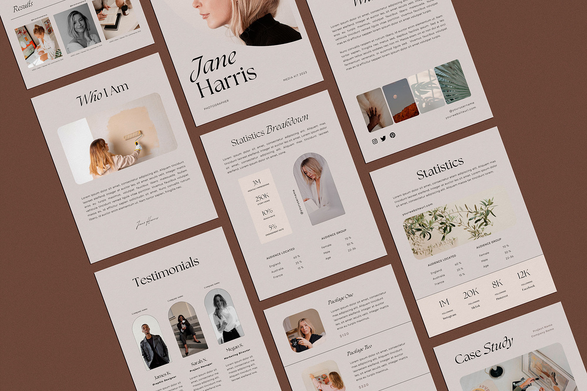 Media Kit Canva Template | EARTHY, a Print Template by Sierra Creative Studio (Photo 8 of 10)