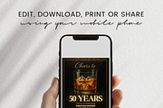 50th Birthday Invitation Template, a Card Template by Shinehoon (Thumbnail 4 of 5)