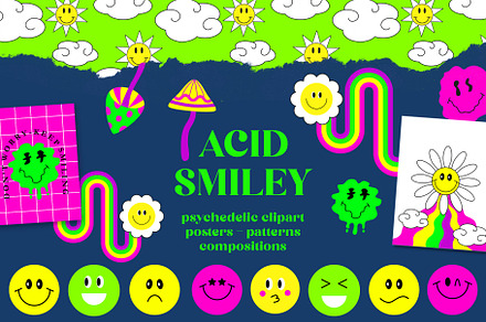 Retro optimism - acid smiley