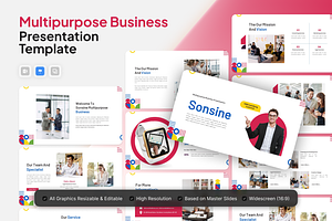 Multipurpose Business Keynote, a Presentation Template by Annora Studio