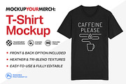 T-Shirt Merch Mockup, a Merchandise Mockup by Brent Galloway (Thumbnail 1 of 6)