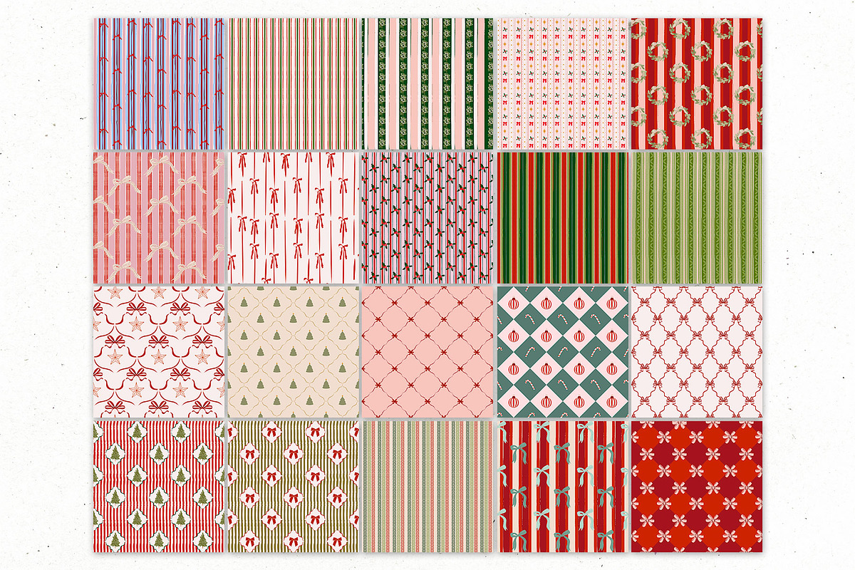 100+ Cozy Christmas Patterns & Frame, a Pattern Graphic by Mio Buono (Photo 14 of 16)