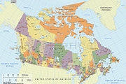 Vector Map of Canada, a Work Illustration by Cartorical (Thumbnail 2 of 6)