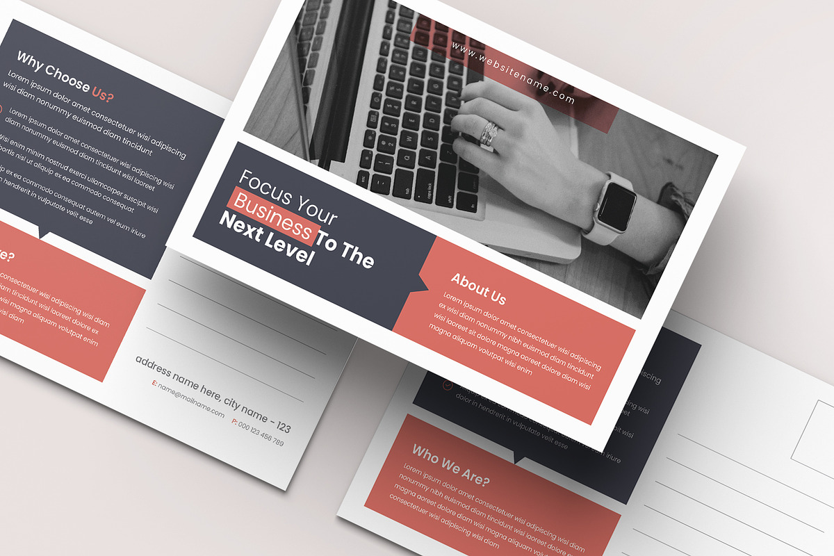 Agency Postcard, a Stationery Template by Pixelpick (Photo 2 of 3)