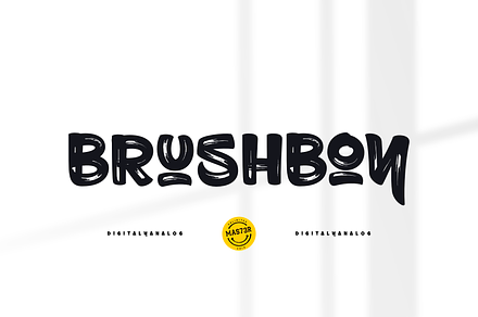 Brushboy, a Font by Petar Acanski