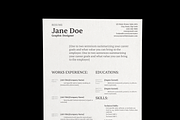 CV/Resume & Cover Letter Template_04, a Resume Template by Akreatipe (Thumbnail 3 of 4)