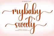 Mybaby Sweety, a Handwritten Font by FreshTypeINK (Thumbnail 1 of 8)