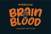 BrainBlood | Halloween Font, a Handwritten Font by Berdansabersama (Thumbnail 1 of 8)