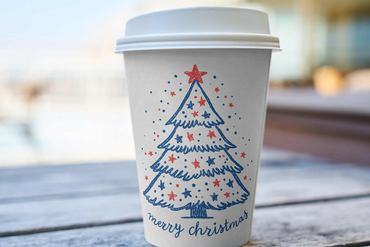 Decorative Red Blue Christmas Trees, an Icon by Pattern Whimsy (Photo 2 of 6)