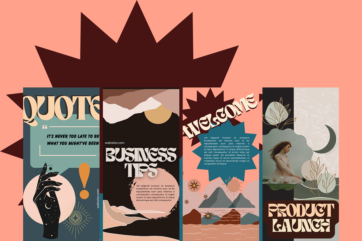 100 Boho Instagram Story Templates, a Social Media Template by The Lone Crowd (Photo 2 of 7)