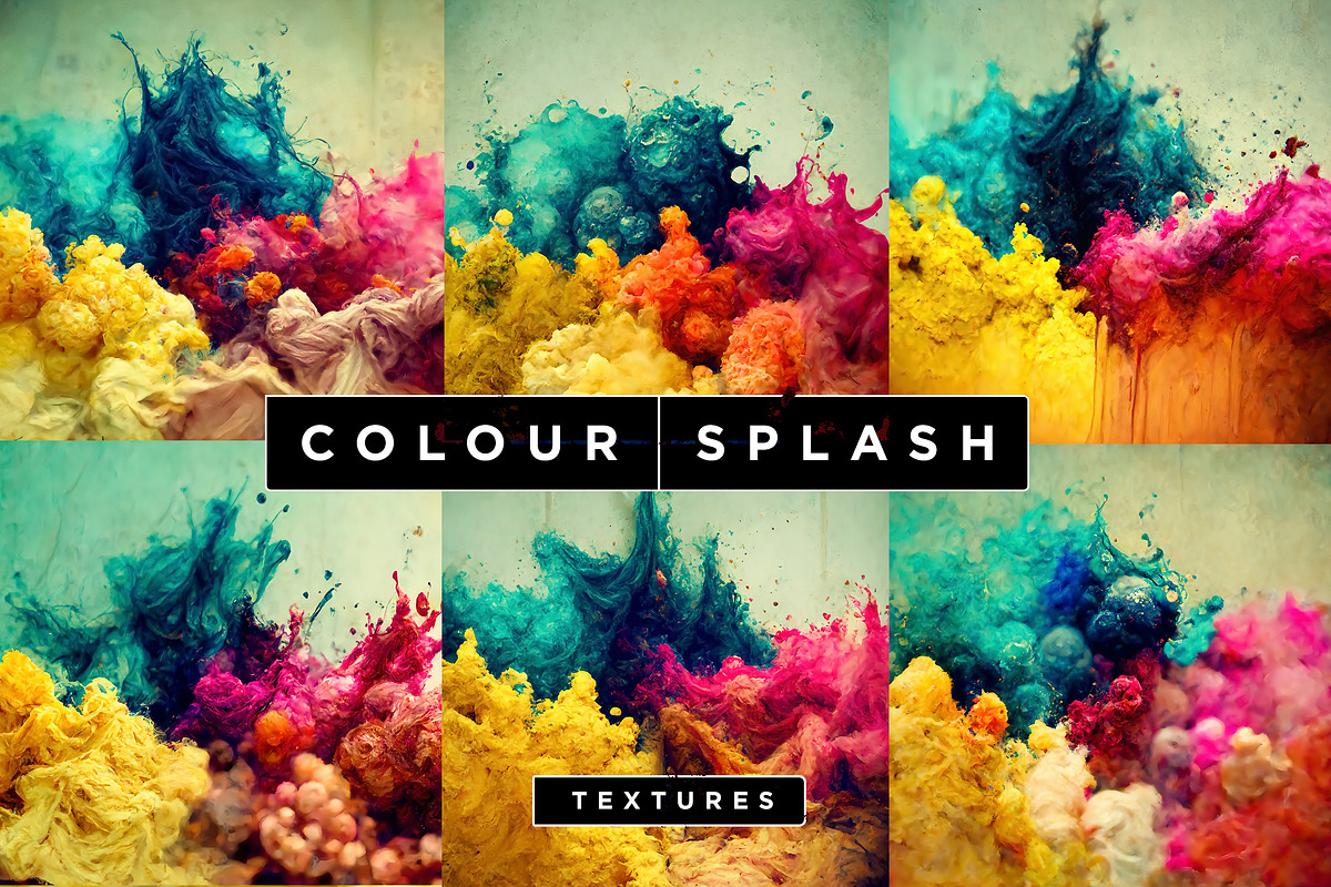 Colour Splash Textures Pack, a Texture Graphic by Layerform Design Co.