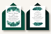 Tropical Leaves Invitation Suite, an Invitation Template by Knotted Design (Thumbnail 4 of 6)