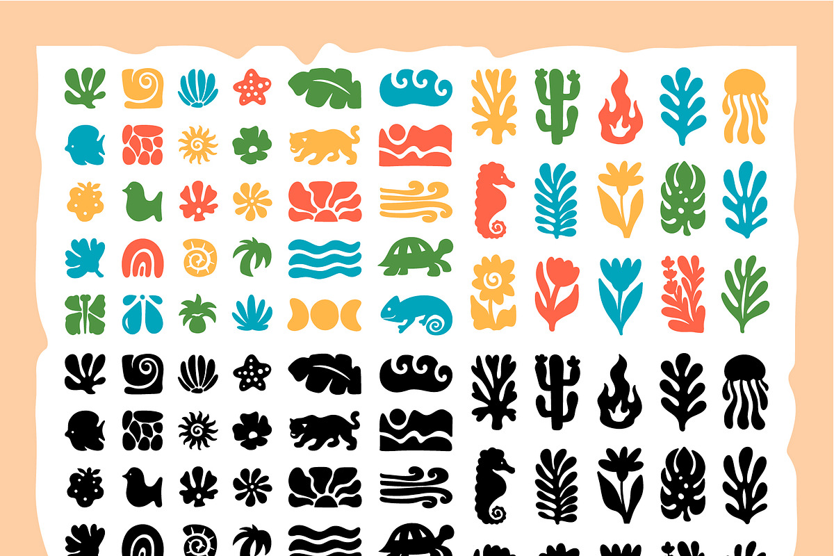 Floral & Wildlife Mosaic. Design Kit, a Pattern Graphic by Lettering_Logo (Photo 2 of 12)