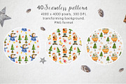Christmas pattern Bundle, a Pattern Graphic by annasokol_ (Thumbnail 8 of 9)