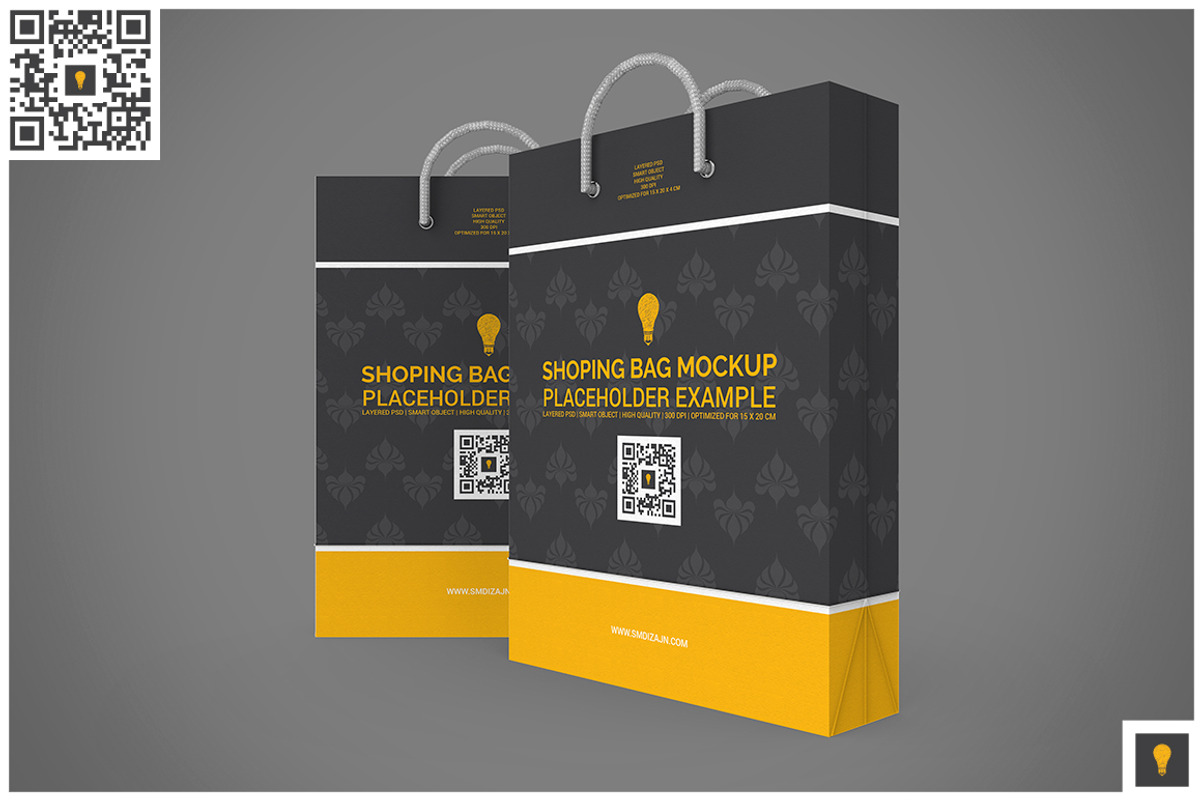 Shopping Bag Mock-up, a Merchandise Mockup by Shocky Design Studio (Photo 6 of 10)