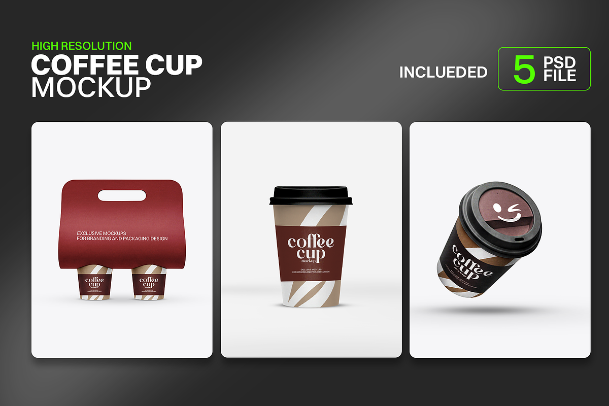 Paper Coffee Cup Mockup, a Cups & Container Mockup by Northfrom (Photo 1 of 2)