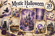 Mystic Halloween Junk Journal, a Background Graphic by Coco Bloom (Thumbnail 2 of 3)