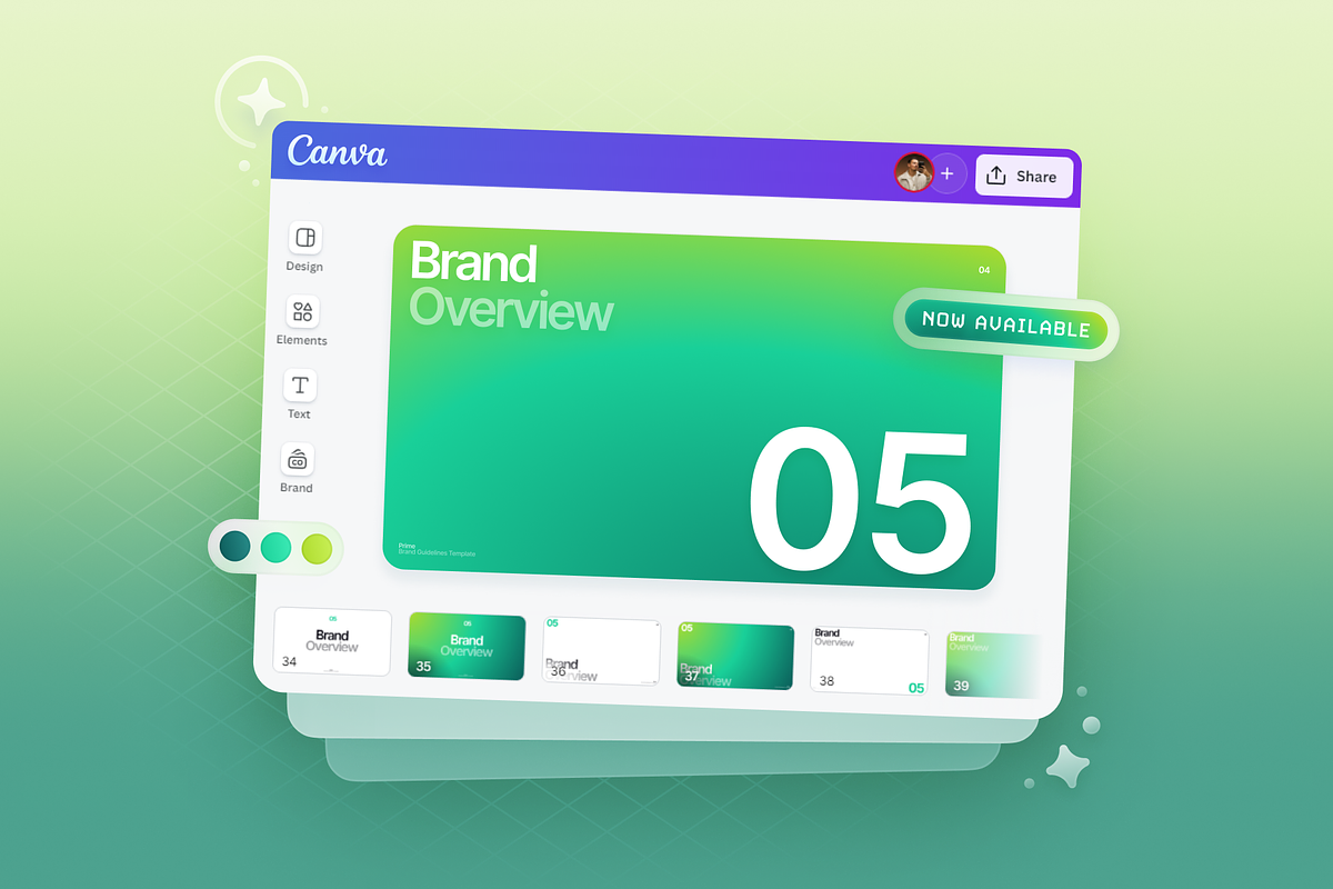 Prime Brand Guidelines • Canva, a Branding & Logo Template by Vasil Enev (Photo 9 of 11)