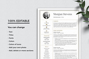 3 Page Resume Template CV with Photo, a Resume Template by Klamp Studio (Thumbnail 6 of 10)