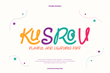 Kusrov - Playful Ligatures Font