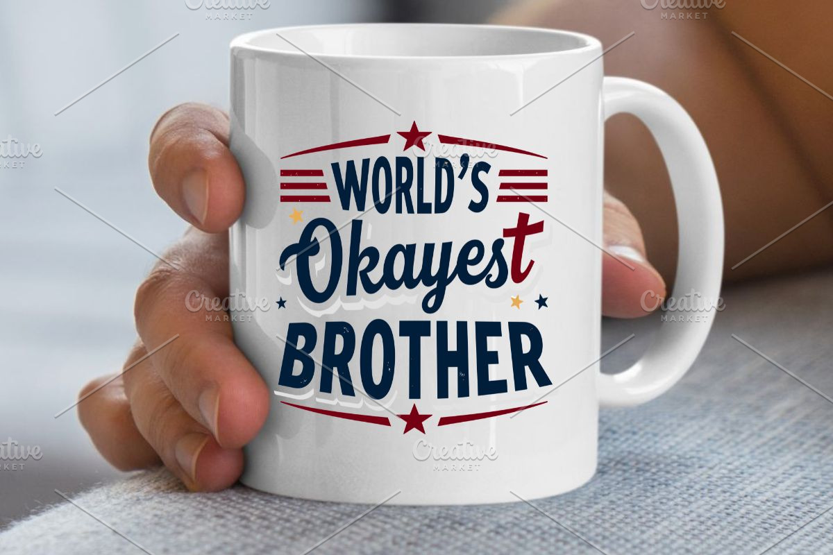 World’s Okayest Brother SVG, an Illustration by Awieee1 (Photo 3 of 4)