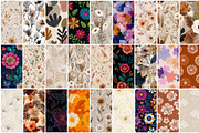 150 Boho Floral Seamless Patterns, a Pattern Graphic by mkStudioLab (Thumbnail 4 of 6)