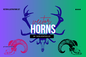 Vector Horns Illustrations