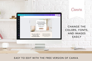 Coaching Sales Page Template Canva