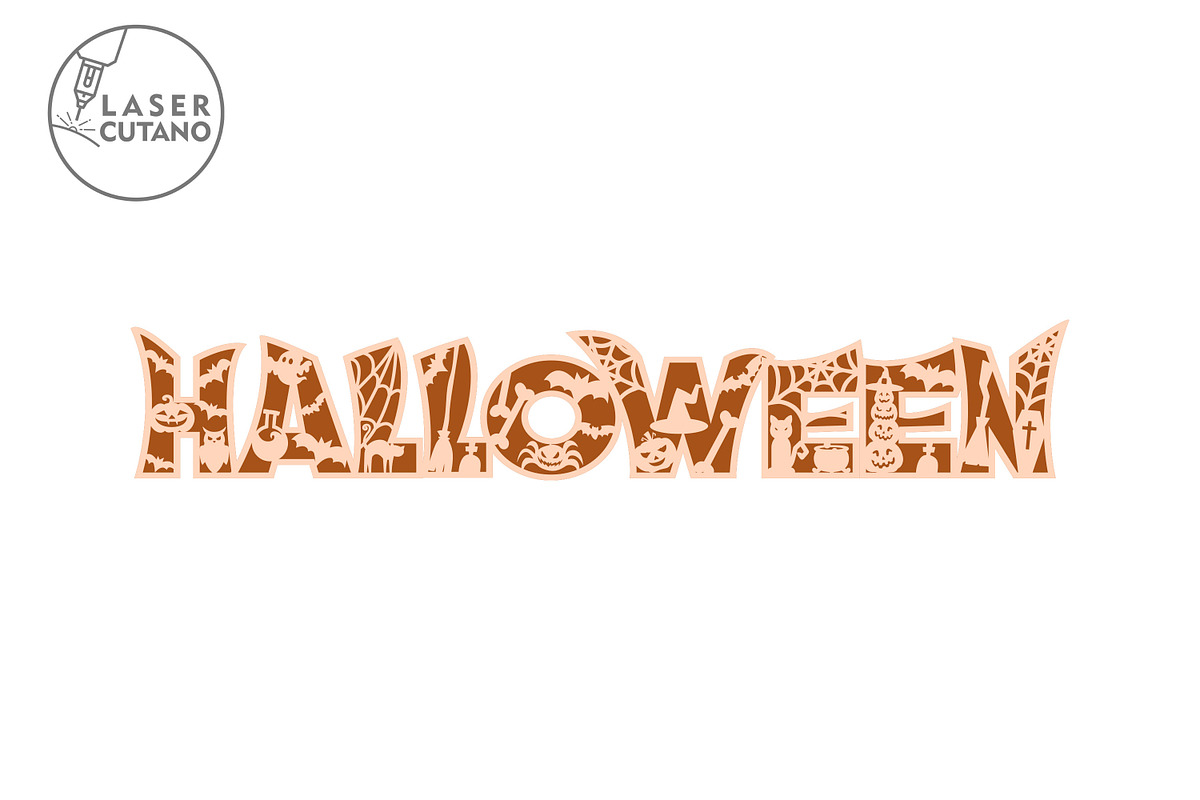 HALLOWEEN Wall art Decoration Files, a Design Template by LaserCutano (Photo 8 of 9)
