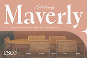 Maverly – Serif Typeface, a Serif Font by Craft Supply Co. (Thumbnail 1 of 8)