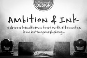 Ambition & Ink, a Script Font by Brittney Murphy Design (Thumbnail 1 of 5)