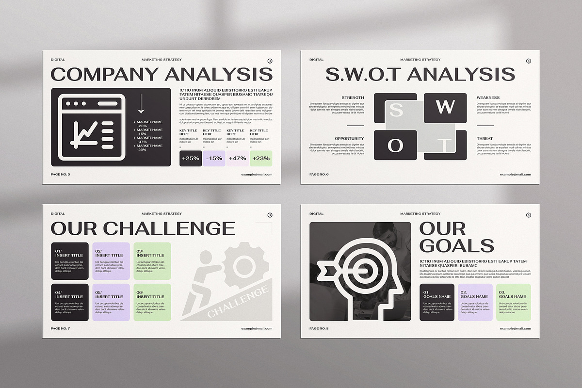 Digital Marketing Strategy Template, a Presentation Template by MassiveCreator (Photo 3 of 5)
