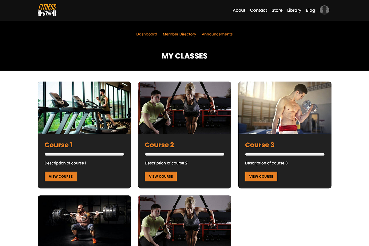 Kajabi Dark Fitness Website Theme, a Landing Page Template by ZohairKhanLtd (Photo 10 of 10)
