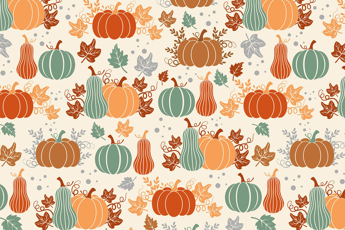 Happy Thanksgiving Patterns, a Pattern Graphic by EltaMaxArt (Photo 6 of 8)