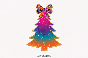 Glitter Brushstroke Christmas Tree, an Illustration by SinaCreation