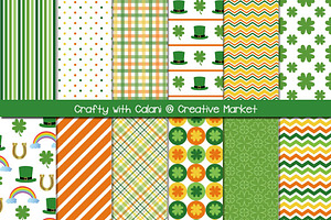 St Patrick's Day Digital Paper
