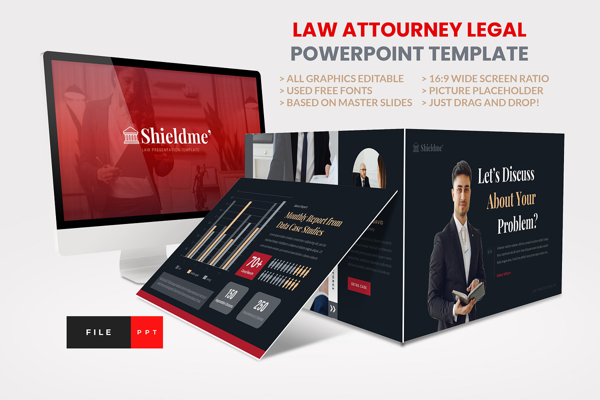 Law Attourney Legal PowerPoint, a Presentation Template by Art StoreID (Photo 1 of 5)