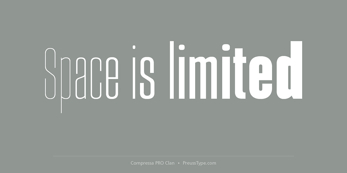 Compressa PRO, a Sans Serif Font by preussTYPE (Photo 2 of 9)