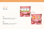 50 Girly Pink Retro Frame Mockups, a Household Mockup by Matisse Studio (Thumbnail 4 of 10)