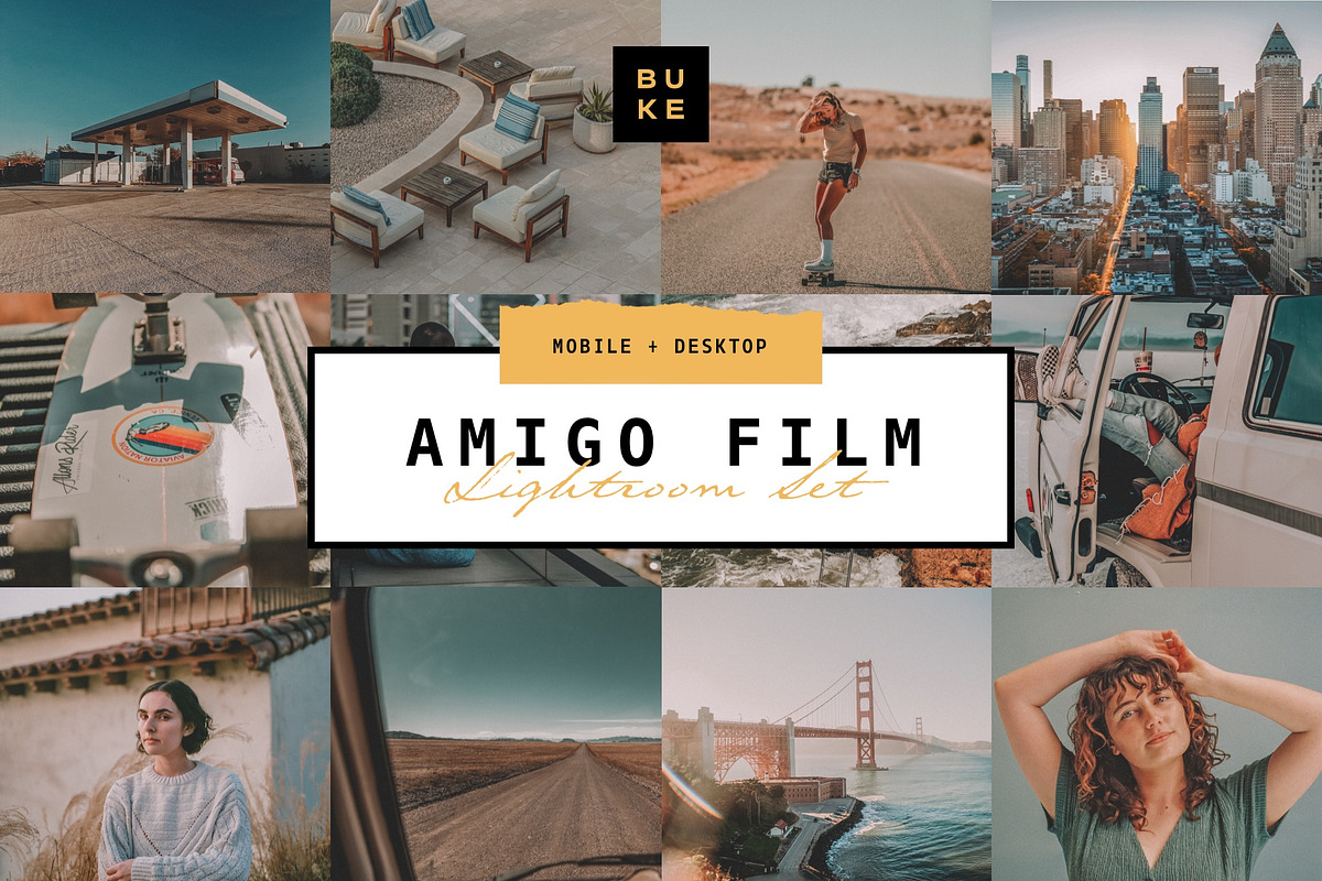 Amigo Film – 4 Lightroom Preset Pack, a Preset Add-On by SHOOM HOUSE (Photo 1 of 8)